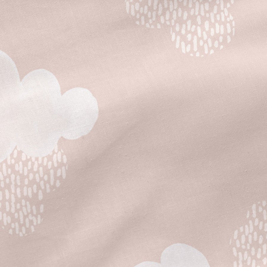Dynebetrk uden fyld HappyFriday Basic Kids Clouds Pink 90 x 200 cm #5