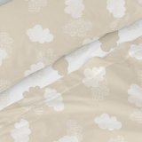 Sengetj st HappyFriday Basic Kids Clouds Beige Seng 80/90 2 Dele #3
