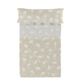 Sengetj st HappyFriday Basic Kids Clouds Beige Seng 80/90 2 Dele #1