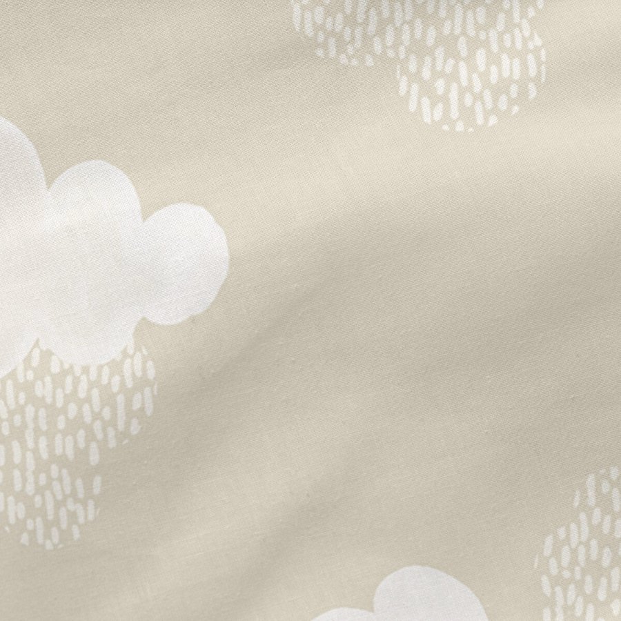 Vatteret sengetj med lynls HappyFriday Basic Clouds Beige 105 x 200 cm #5