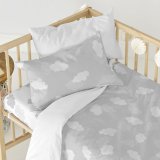 bundplastik HappyFriday BASIC KIDS Hvid Gr 70 x 140 x 14 cm Skyer #3