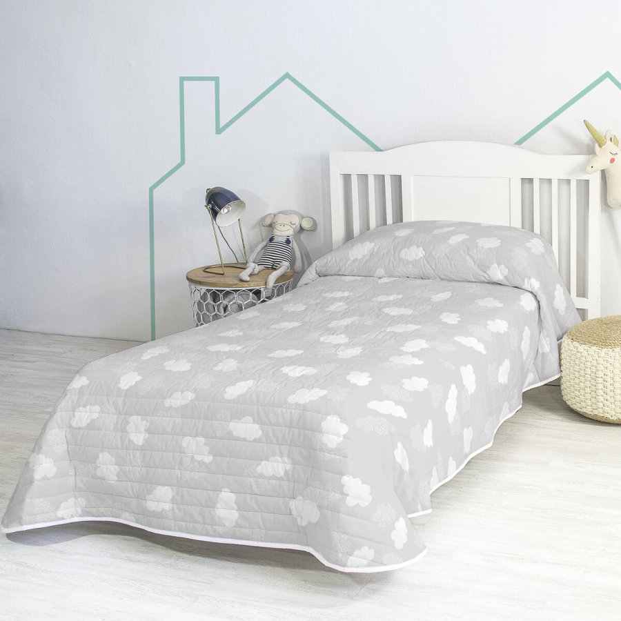 Sengetppe (vattppe) HappyFriday Basic Kids Gr 200 x 260 cm Skyer #2