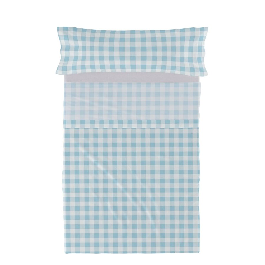 Sengetj st HappyFriday Basic Kids Vichy Bl Seng 105 180 x 270 cm 2 Dele #1