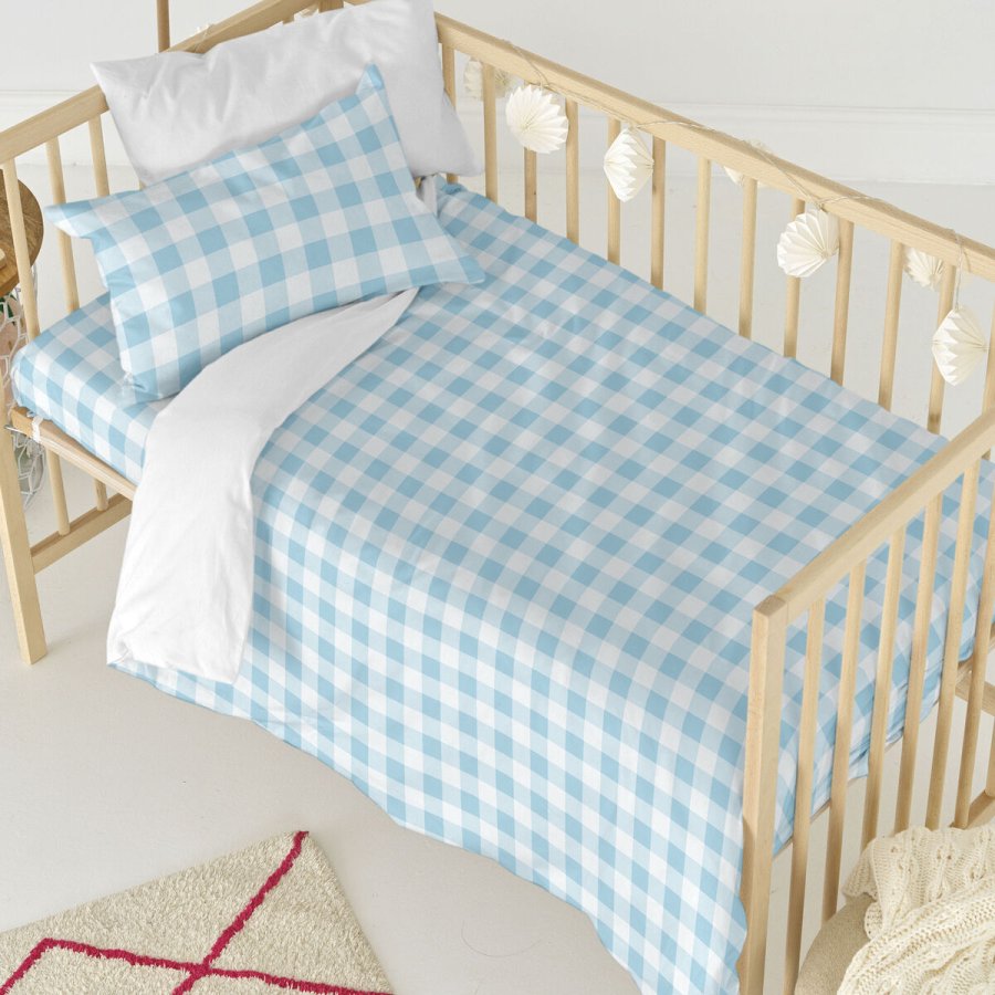 Dynebetrk st HappyFriday Basic Kids Bl Vugge til baby Skrm 2 Dele #6