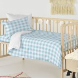 Dynebetrk st HappyFriday Basic Kids Bl Vugge til baby Skrm 2 Dele #11