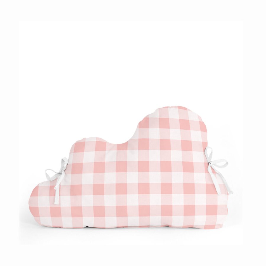 Barnesengbeskytter HappyFriday Basic Kids Vichy Pink 60 x 40 cm #1