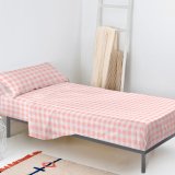 Sengetj st HappyFriday Basic Kids Vichy Pink Seng 105 180 x 270 cm 2 Dele #3