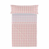 Sengetj st HappyFriday Basic Kids Vichy Pink Seng 80/90 2 Dele #1