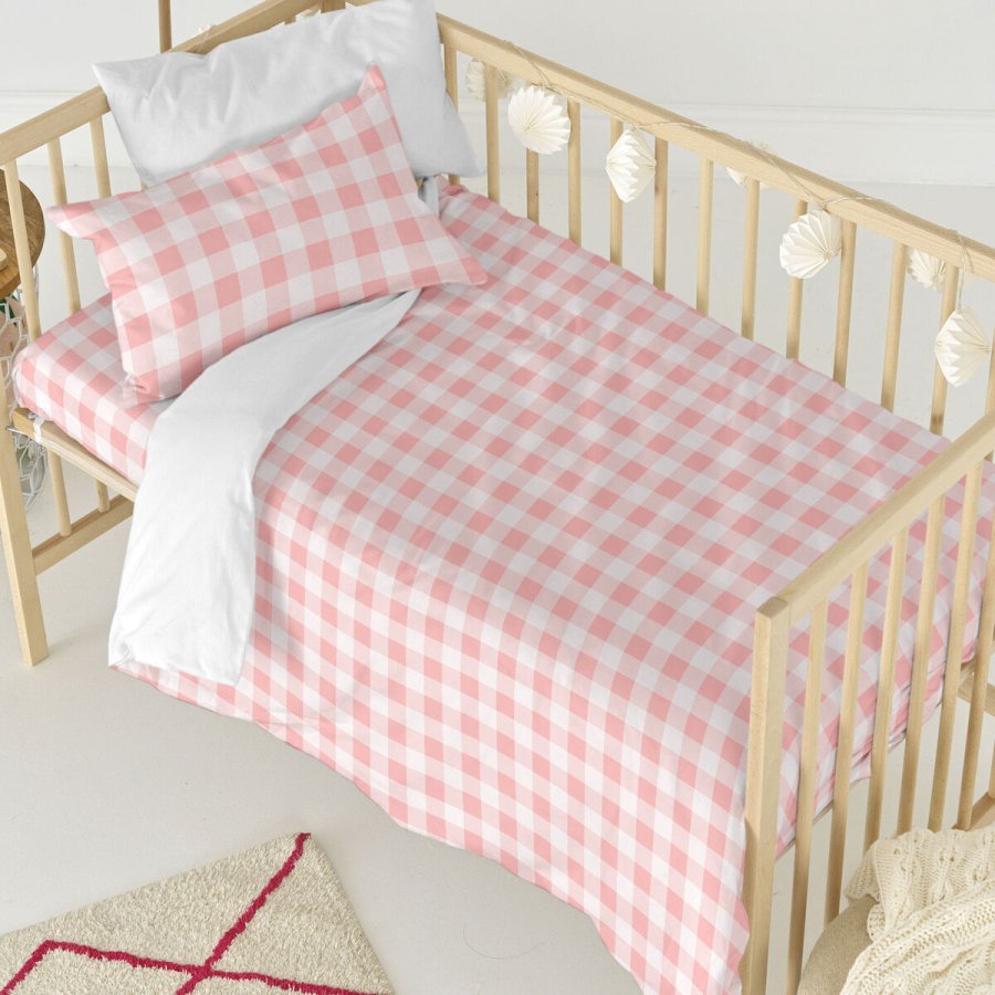 Dynebetrk st HappyFriday Basic Kids Pink Vugge til baby Skrm 2 Dele #6