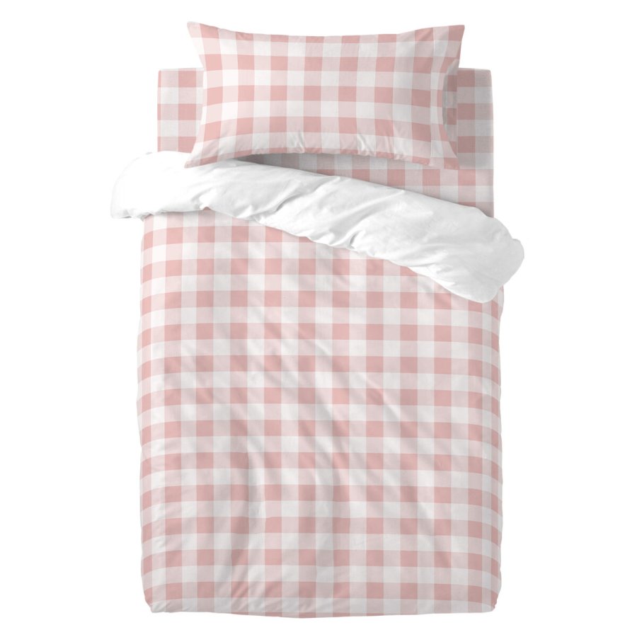 Dynebetrk st HappyFriday Basic Kids Pink Vugge til baby Skrm 2 Dele #1