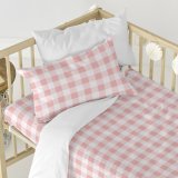 Dynebetrk st HappyFriday Basic Kids Pink Vugge til baby Skrm 2 Dele #16