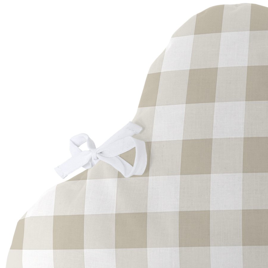 Barnesengbeskytter HappyFriday Basic Kids Vichy Beige 60 x 40 cm #2