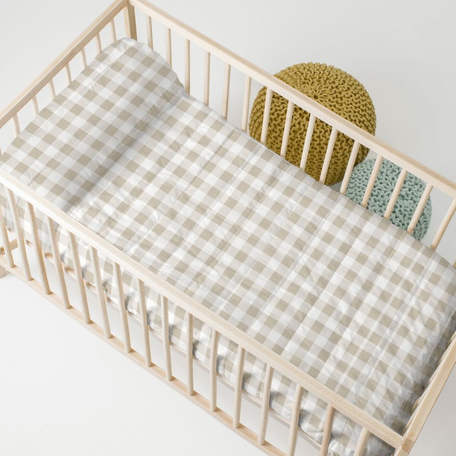 Sengetppe (vattppe) HappyFriday BASIC KIDS Beige 100 x 130 cm Vugge til baby #1