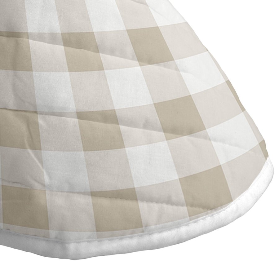 Sengetppe (vattppe) HappyFriday Basic Vichy Beige 180 x 260 cm #5