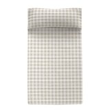 Sengetppe (vattppe) HappyFriday Basic Vichy Beige 180 x 260 cm #1