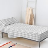 Sengetj st HappyFriday Basic Kids Vichy Gr Seng 105 180 x 270 cm 2 Dele #1