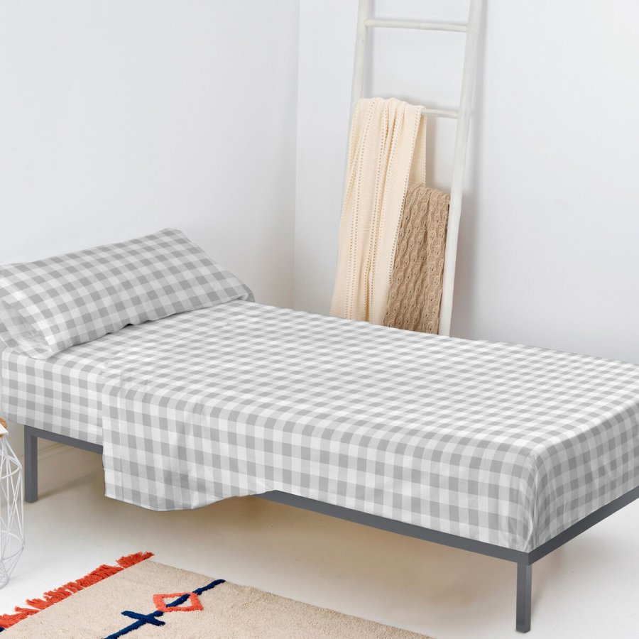 Sengetj st HappyFriday Basic Kids Vichy Gr Seng 105 180 x 270 cm 2 Dele #1