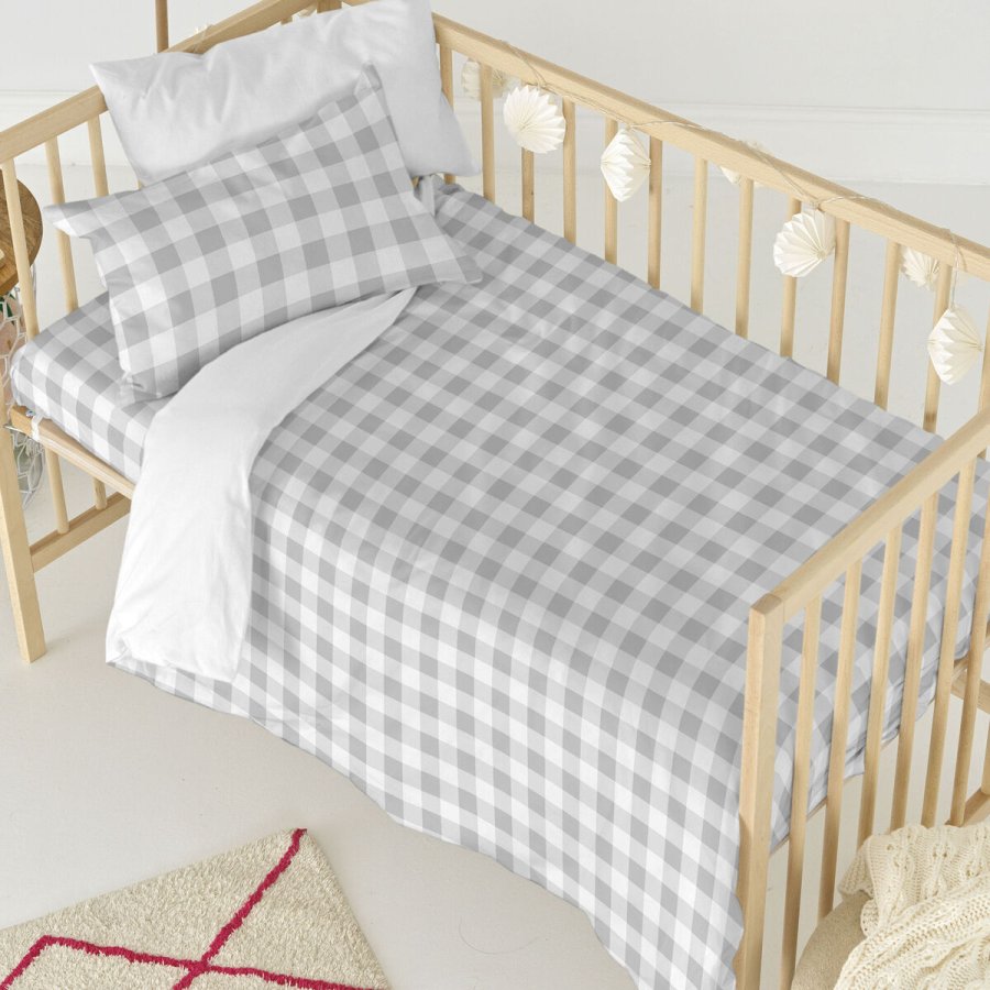 Dynebetrk st HappyFriday Basic Kids Gr Vugge til baby Skrm 2 Dele #6