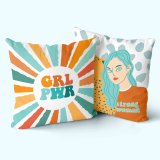 Pudebetrk HappyFriday Aware Girl power Multifarvet 50 x 50 cm 2 Dele #3