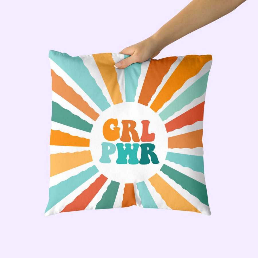 Pudebetrk HappyFriday Aware Girl power Multifarvet 50 x 50 cm 2 Dele #4