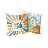 Pudebetrk HappyFriday Aware Girl power Multifarvet 50 x 50 cm 2 Dele #1