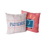 Pudebetrk HappyFriday Aware Patience Multifarvet 50 x 50 cm 2 Dele #1