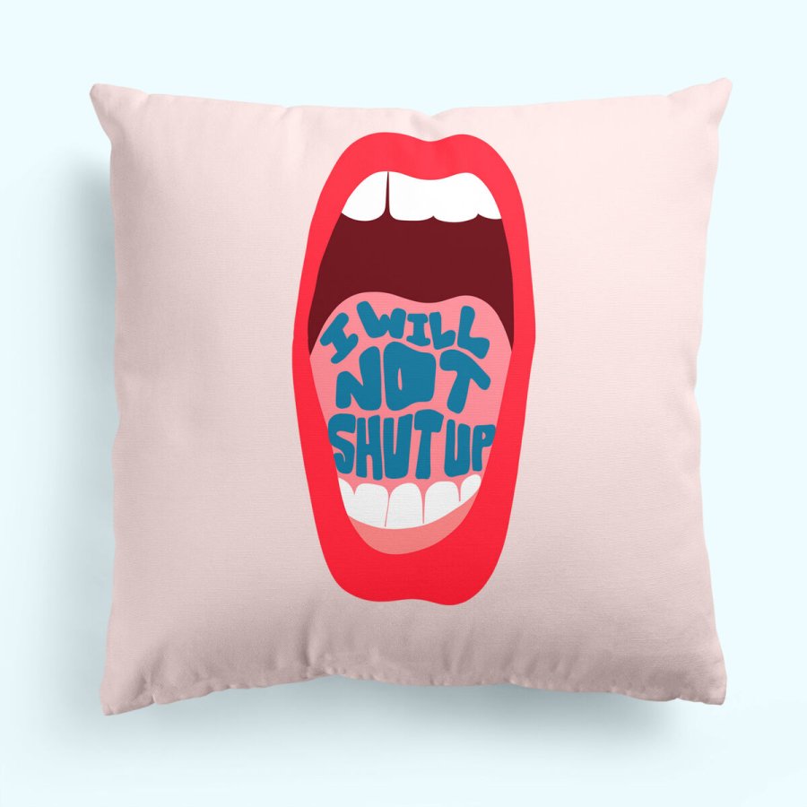 Pudebetrk HappyFriday Aware Lips Multifarvet 50 x 50 cm 2 Dele #5
