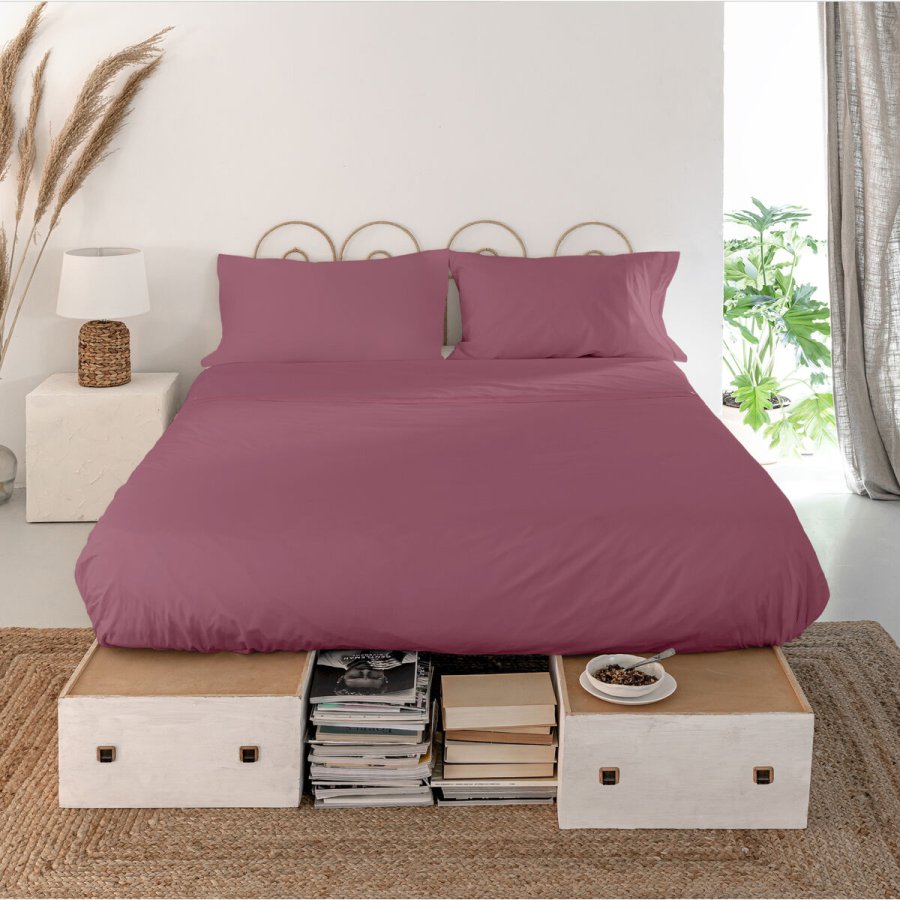 Toplagen HappyFriday Basic Magenta 180 x 270 cm #5