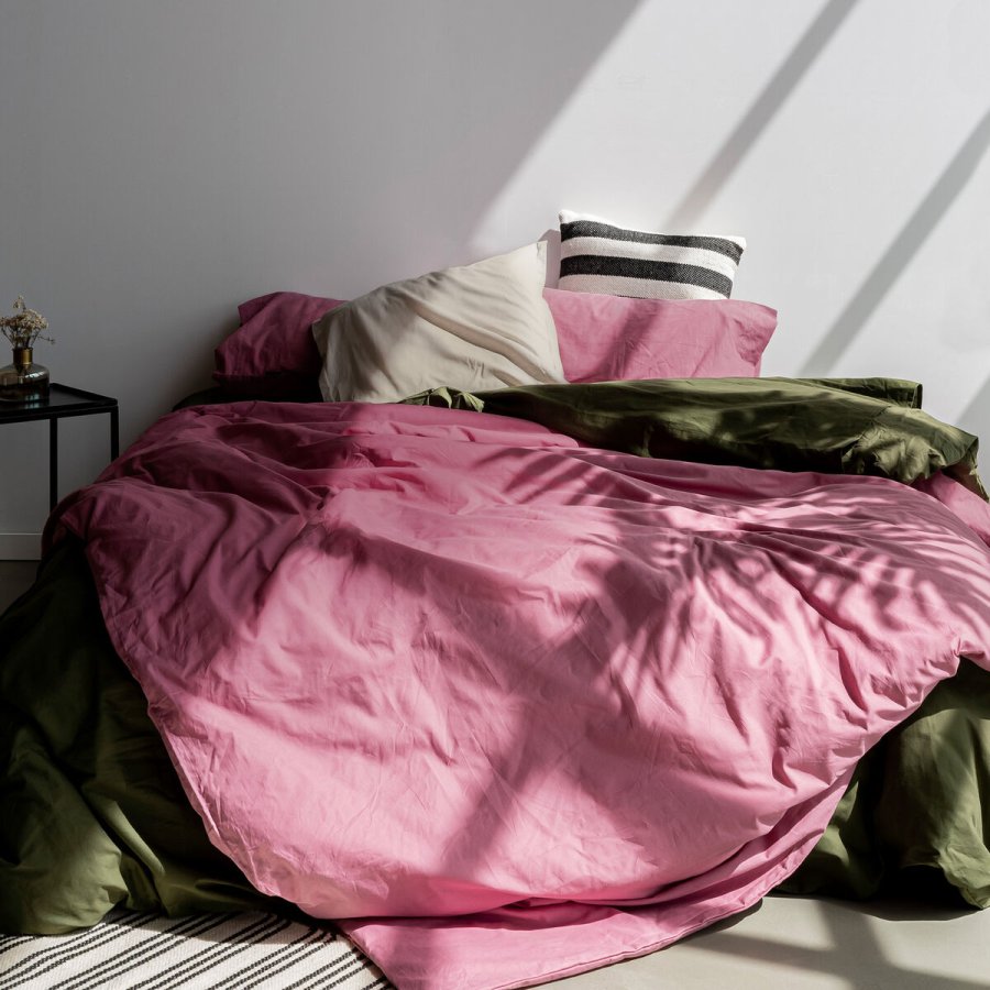 Nordisk cover HappyFriday BASIC Magenta Seng 105 180 x 220 cm 28 x 4 x 38 cm #1