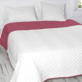 Sengetppe med to sider HappyFriday Basic Arista Hvid Magenta 270 x 260 cm #31