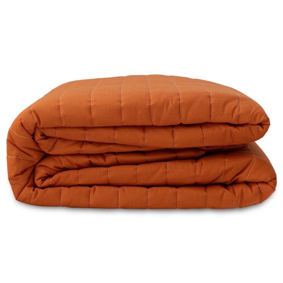 Sengetppe med to sider HappyFriday Basic Dash Orange 270 x 260 cm #16