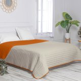 Sengetppe med to sider HappyFriday Basic Dash Orange 270 x 260 cm #26