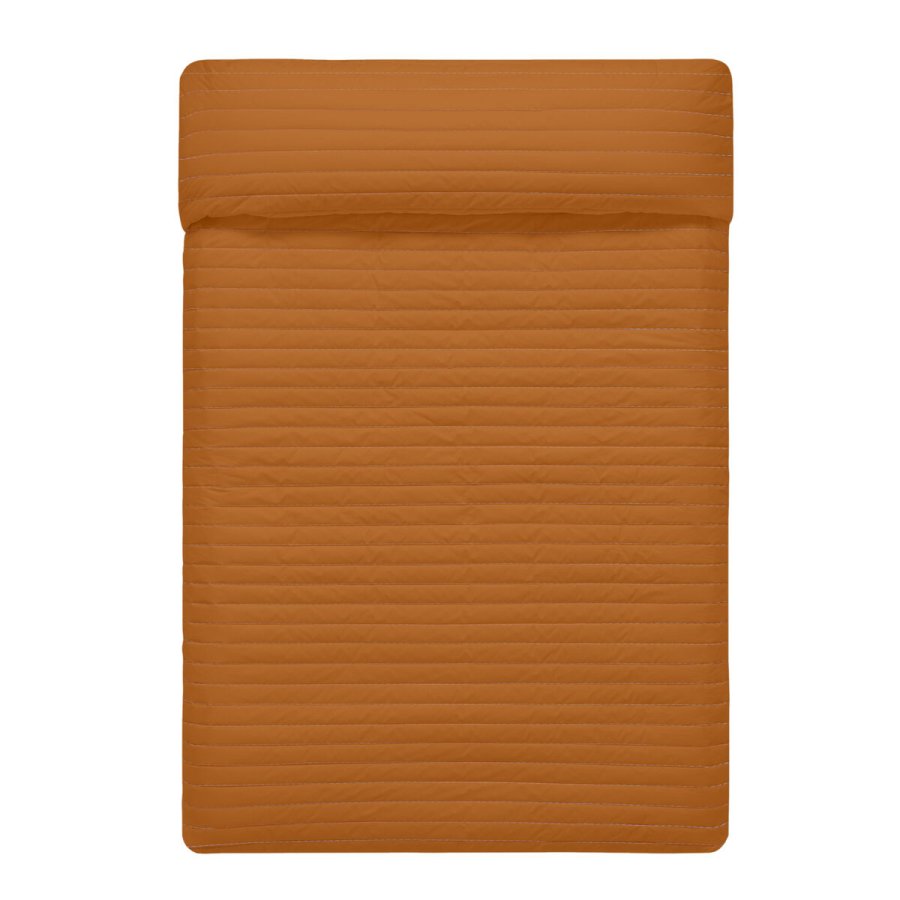 Sengetppe med to sider HappyFriday Basic Dash Orange 270 x 260 cm #1