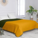 Sengetppe med to sider HappyFriday Basic Dash Gul Grn 180 x 260 cm #21