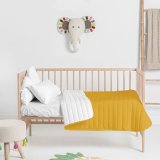 Sengetppe (vattppe) HappyFriday Basic Kids Dash Sennep 100 x 130 cm #3