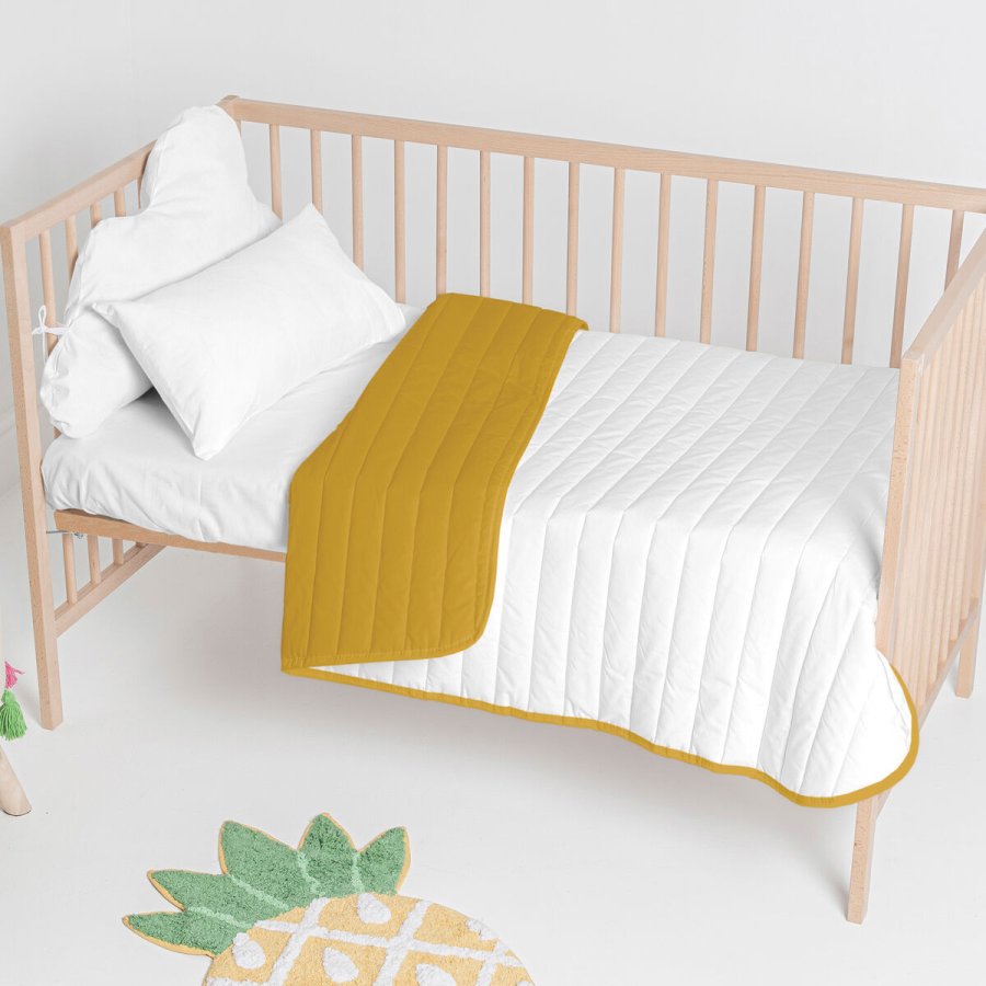 Sengetppe (vattppe) HappyFriday Basic Kids Dash Sennep 100 x 130 cm #6