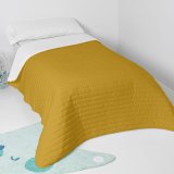 Sengetppe (vattppe) HappyFriday Basic Kids Dash Sennep 200 x 260 cm #2