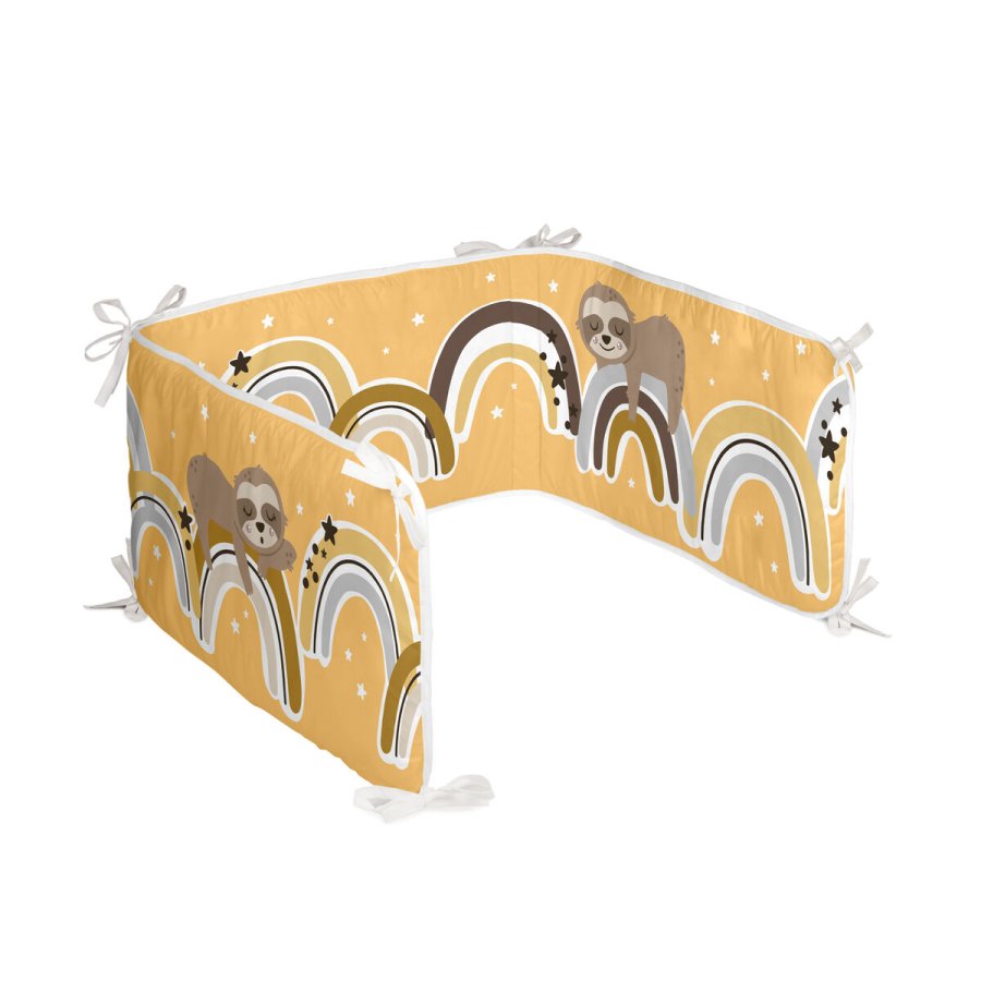 Barnesengbeskytter HappyFriday Moshi Moshi Sleepy sloth Multifarvet 210 x 40 cm #1