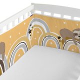 Barnesengbeskytter HappyFriday Moshi Moshi Sleepy sloth Multifarvet 210 x 40 cm #2