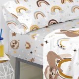 bundplastik HappyFriday MOSHI MOSHI Multifarvet 105 x 200 x 32 cm #2