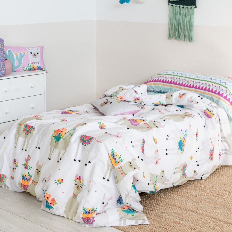 Dynebetrk st HappyFriday Moshi Moshi Cute Llamas Multifarvet 2 Dele #6