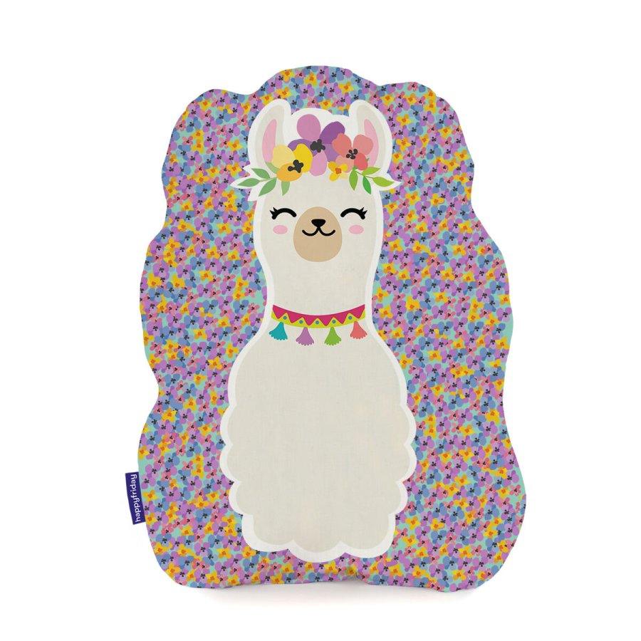 Pude HappyFriday Moshi Moshi Multifarvet Lama 40 x 30 cm #1
