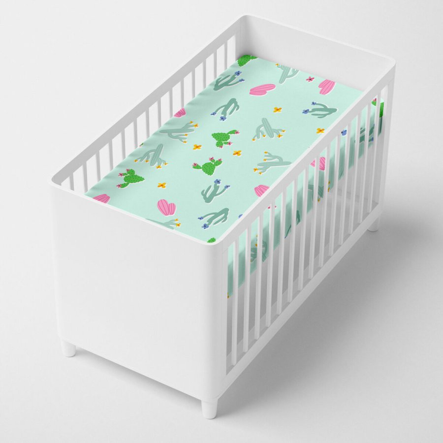 bundplastik HappyFriday MOSHI MOSHI Multifarvet Lysegrn 60 x 120 x 14 cm Kaktus #5