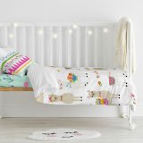 Dynebetrk st HappyFriday Moshi Moshi Cute Llamas Multifarvet Vugge til baby 2 Dele #16