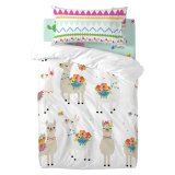 Dynebetrk st HappyFriday Moshi Moshi Cute Llamas Multifarvet Vugge til baby 2 Dele #1