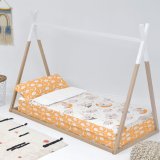 Vatteret sengetj med lynls HappyFriday Moshi Moshi Baby Koala Multifarvet 105 x 200 cm #2