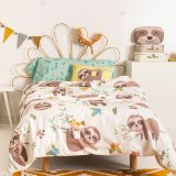 Dynebetrk st HappyFriday Moshi Moshi Happy Sloth Multifarvet Seng 105 2 Dele #16