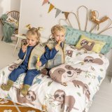 Dynebetrk st HappyFriday Moshi Moshi Happy Sloth Multifarvet Seng 80/90 2 Dele #6