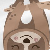 Vatteret sengetj med lynls HappyFriday Moshi Moshi Happy Sloth Multifarvet 105 x 200 cm #5