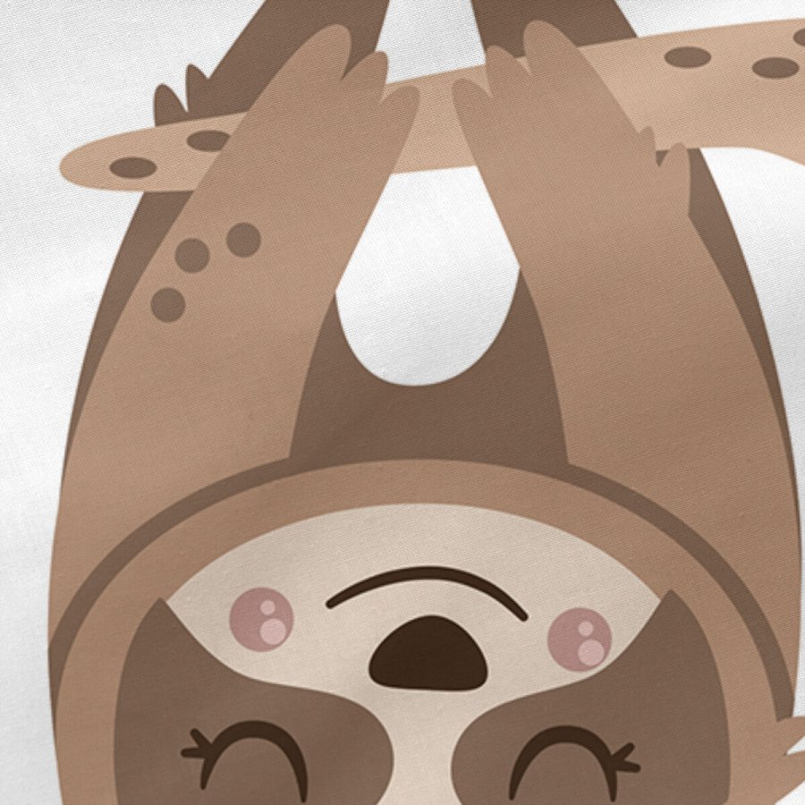 Vatteret sengetj med lynls HappyFriday Moshi Moshi Happy Sloth Multifarvet 105 x 200 cm #5